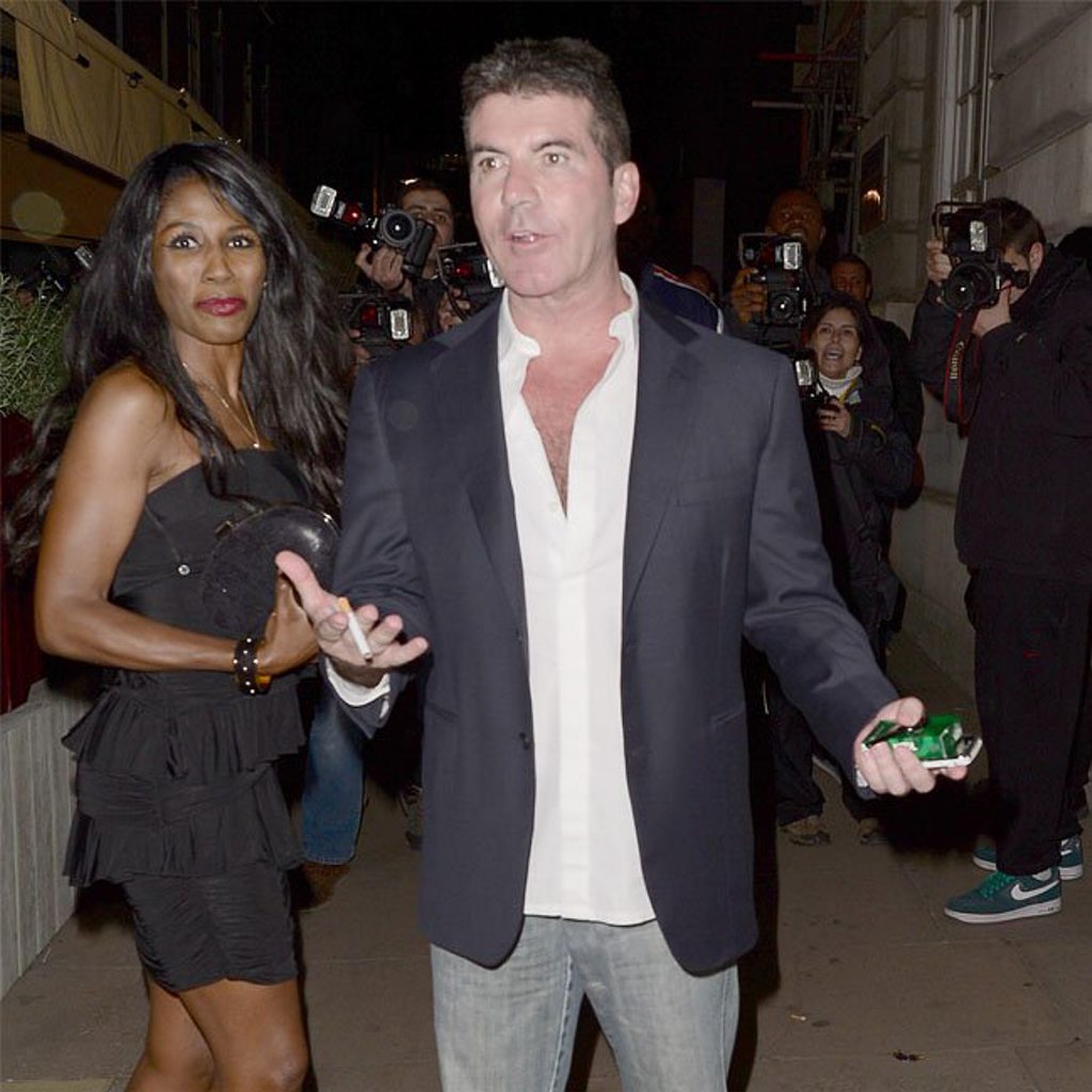 Sinitta with Simon Cowell.